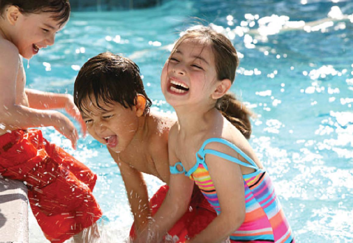 Kids at the pool