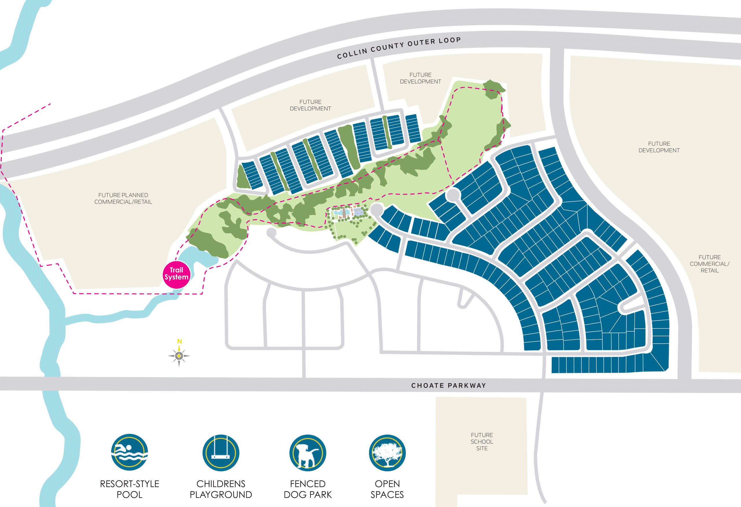 Ten Mile Creek community map