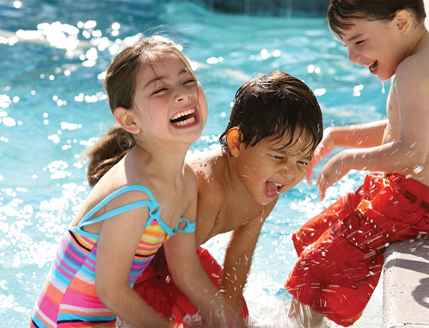 Kids at the pool